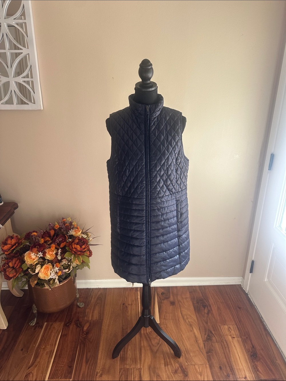 Talbots Quilted Puffer Vest LP❤️Navy